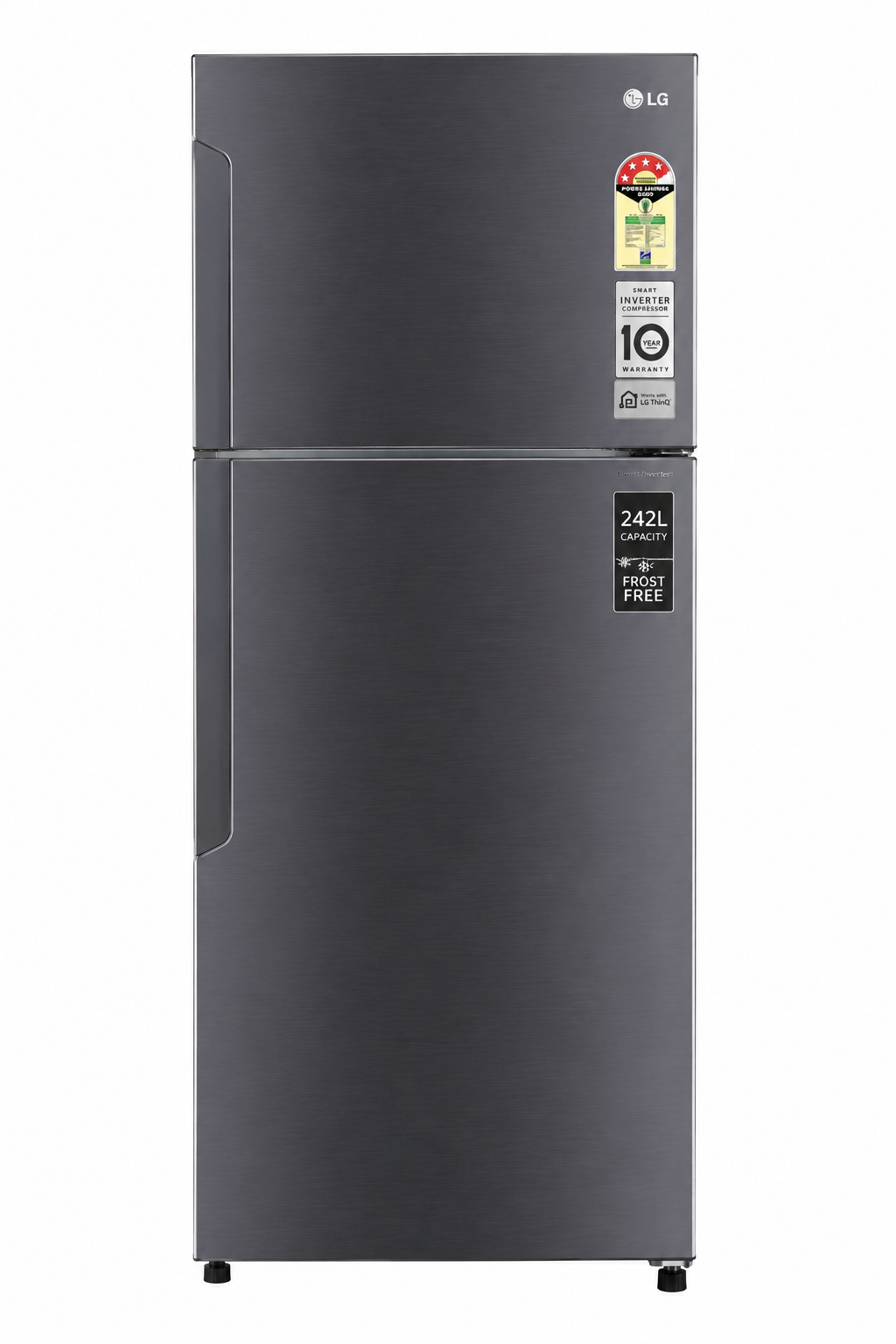 lg 242l double door refrigerator | frost free refrigerator with smart inverter compressor | energy efficient cooling lg 242l double door refrigerator | frost free refrigerator with smart inverter compressor | energy efficient cooling